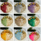 Gold foil & Pearl Resin Thali - 8inch