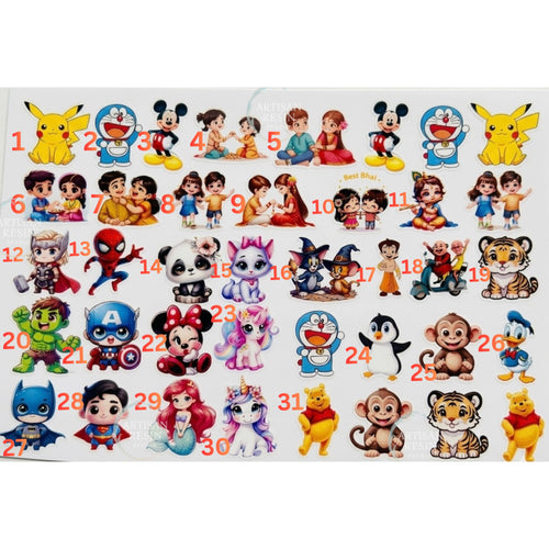 Cartoon Theme Kids Rakhi