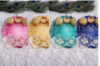 Rice Grain Floral Pooja Thali – 8 inch